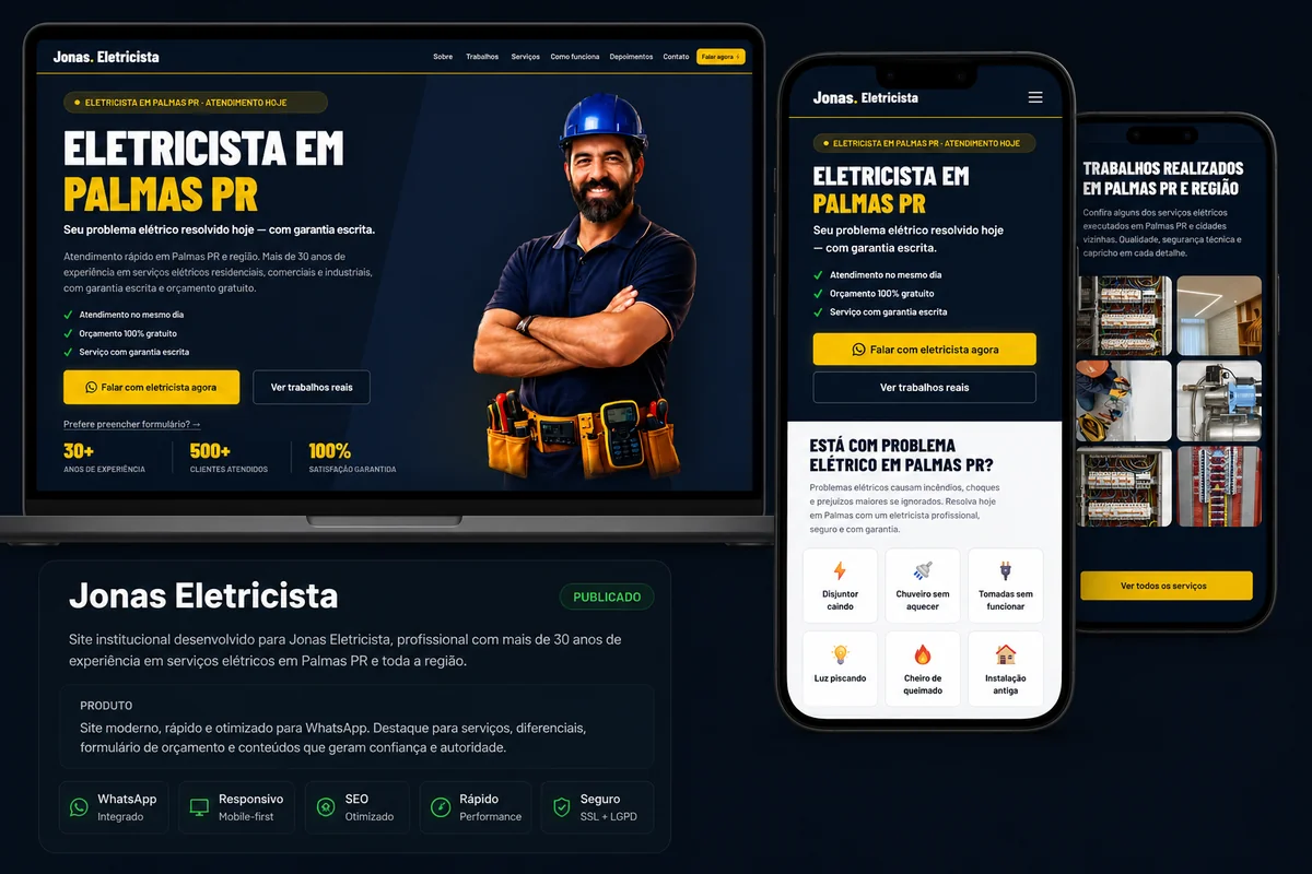 Prévia do projeto Jonas Eletricista